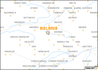 map of Bielanka