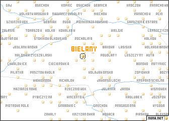 map of Bielany