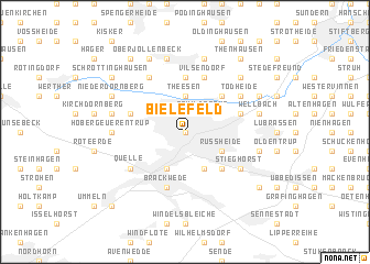 map of Bielefeld