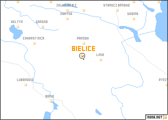 map of Bielice