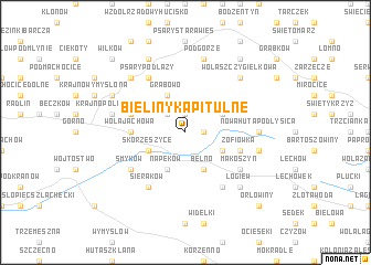 map of Bieliny Kapitulne