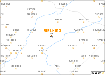 map of Bielkina