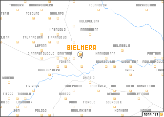 map of Bielméra