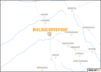 map of Bielou-carrefour