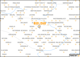 map of Bielowa