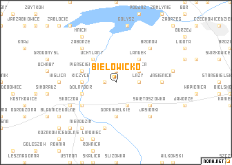 map of Bielowicko