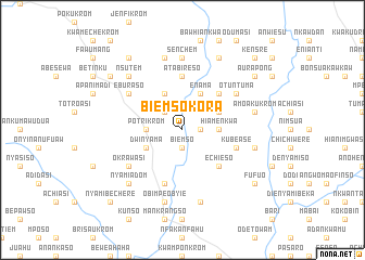 map of Biemsokora