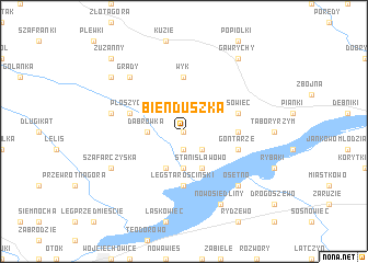 map of Bienduszka