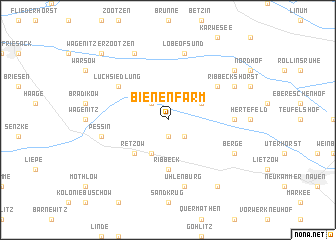 map of Bienenfarm