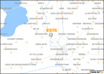 map of Biene