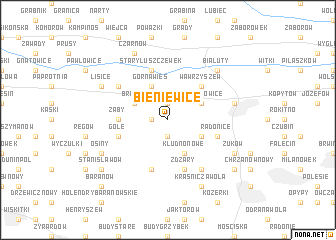 map of Bieniewice