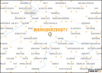 map of Bieńki Skrzekoty