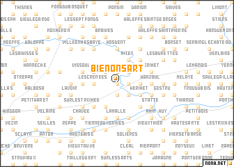 map of Bienonsart