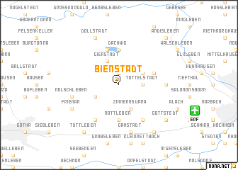 map of Bienstädt