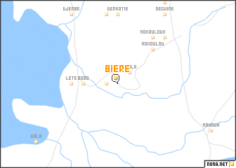 map of Biéré