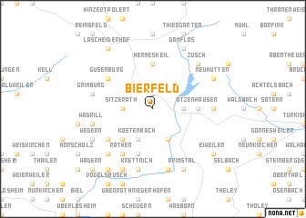 map of Bierfeld