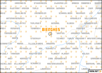 map of Bierghes