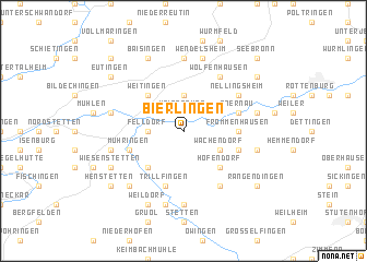 map of Bierlingen