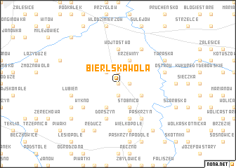 map of Bierlska Wola