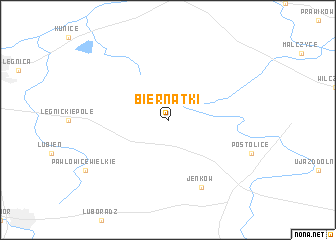 map of Biernatki