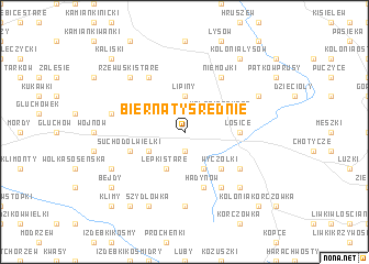 map of Biernaty Średnie