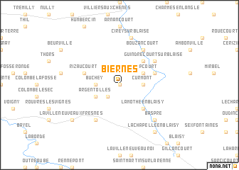 map of Biernes