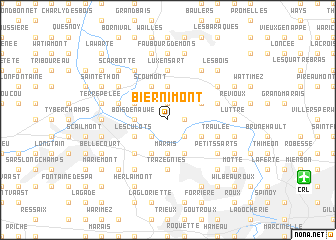 map of Biernimont