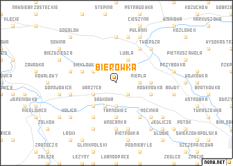 map of Bierówka