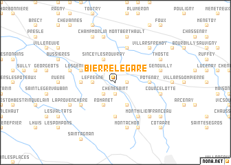 map of Bierre-lʼÉgaré