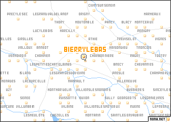 map of Bierry-le Bas