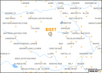 map of Biert