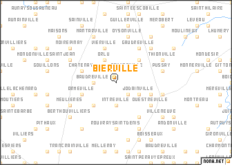 map of Bierville