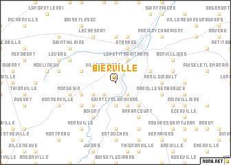 map of Bierville