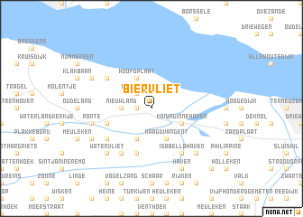 map of Biervliet