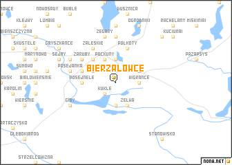 map of Bierzałowce