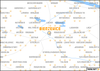 map of Bierzewice