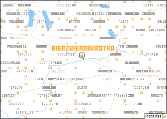 map of Bierzwienna Krótka