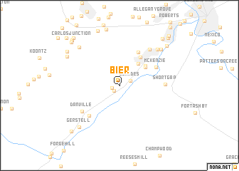 map of Bier