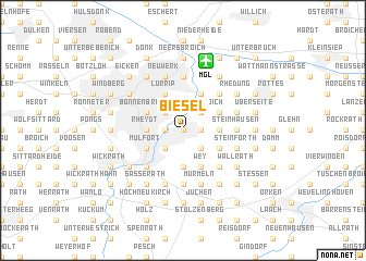 map of Biesel