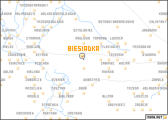 map of Biesiadka