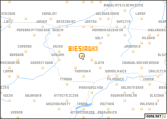 map of Biesiadki