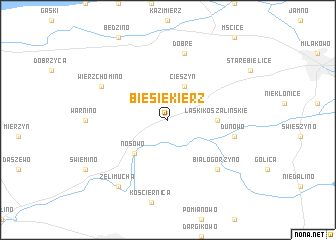 map of Biesiekierz