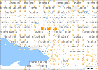map of Biesings