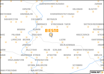 map of Biesna
