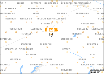 map of Biesow