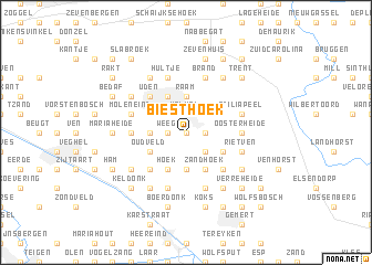 map of Biesthoek