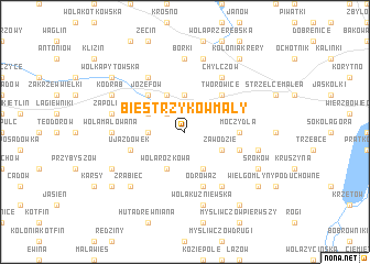 map of Biestrzyków Mały
