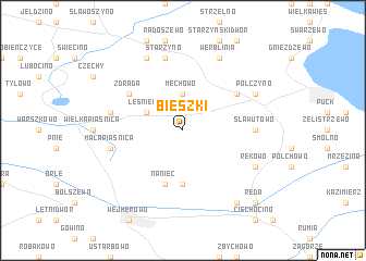 map of Bieszki