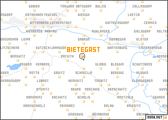 map of Bietegast