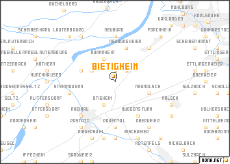 map of Bietigheim